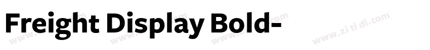 Freight Display Bold字体转换